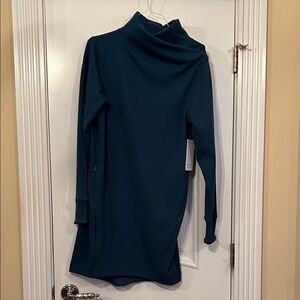 Athleta Navy Cowl Neck Dress